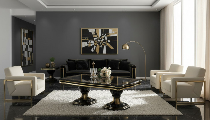 Luxe design salontafel bijzettafels woonkamer Italiaanse meubels