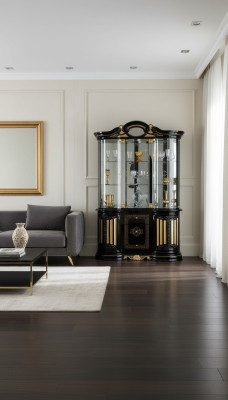 Vitrine Glazen kast Woonkamer Etalage Vitrines xxl Hoge kast Meubels nieuw