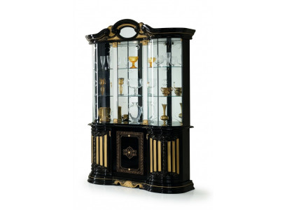 Vitrine Glazen kast Woonkamer Etalage Vitrines xxl Hoge kast Meubels nieuw