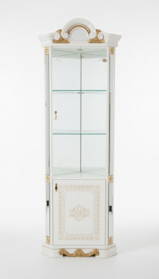 Luxe etalage hoekvitrine glazen kast modern meubel rek klassiek ITALIË