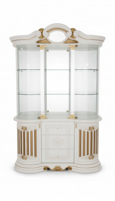 Vitrine Houten Kast Klassieke Houten Vitrines Design Woonkamer Glas