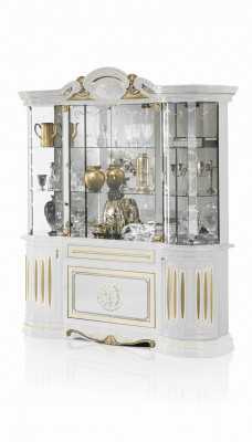 Dressoir luxe etalage vitrine glazen kast moderne stijl Italiaanse meubels