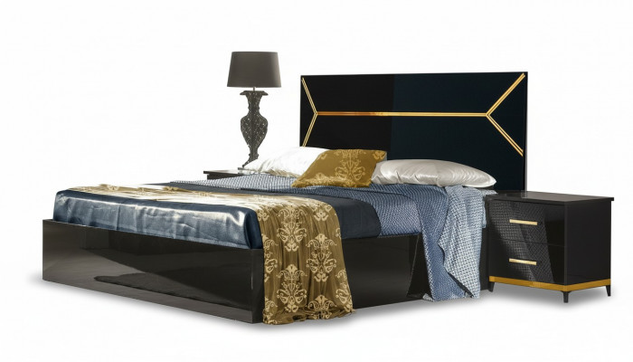Klassieke stijl bedden Lederen tweepersoons hotelbed Moderne slaapkamermeubels Hout