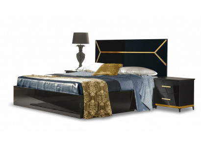 Klassieke stijl bedden Lederen tweepersoons hotelbed Moderne slaapkamermeubels Hout