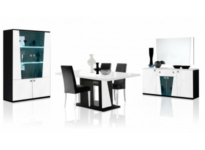 Ladenbuffet Dressoir Spiegel Ladenkasten Hout Groot Modern Dressoir Kast 2-delig