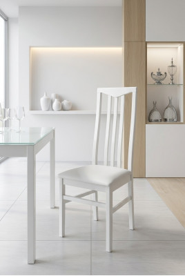 Stoel 2x Eetkamerstoelen Fauteuil Houten Designmeubels Gestoffeerde stoel Made in Italië