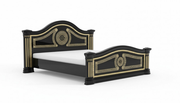 Bed Padding Design Luxury Wood Double Hotel Beds Marriage Sleeping Room Textile Gold
