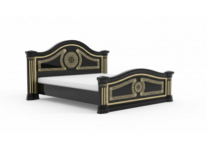 Bed Padding Design Luxury Wood Double Hotel Beds Marriage Sleeping Room Textile Gold