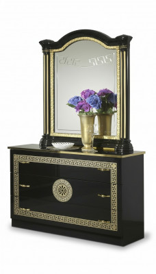 Spiegel Commode Kast Commodes Dressoir Slaapkamer Set Hout Moderne Stijl Nieuw