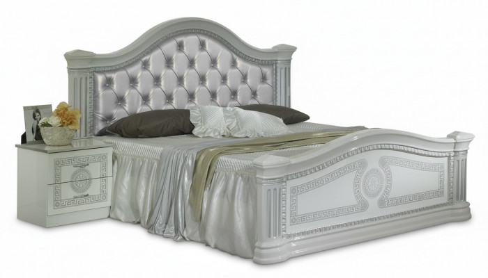 Ontwerper Bed Slaapkamer Bedden Chesterfield Textiel Leer Hotel Luxe Bekleding