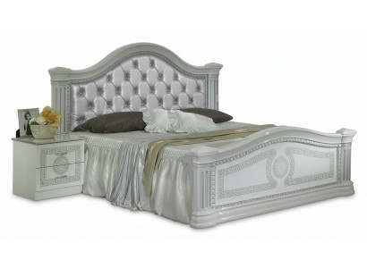 Ontwerper Bed Slaapkamer Bedden Chesterfield Textiel Leer Hotel Luxe Bekleding