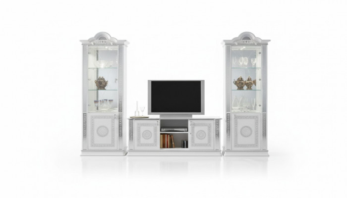 Woonkamerset woonwand vitrine ladekast tafel RTV vitrines compleet 3-delige set nieuw Woonkamerset wandkast vitrine ladenkast tafel RTV vitrines compleet 3-delige set nieuw