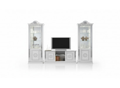 Woonkamerset woonwand vitrine ladekast tafel RTV vitrines compleet 3-delige set nieuw Woonkamerset wandkast vitrine ladenkast tafel RTV vitrines compleet 3-delige set nieuw