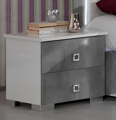Ontwerp slaapkamer 3-delige set. Bed 2x nachtkastje Klassieke Luxe Beddenset Meubilair