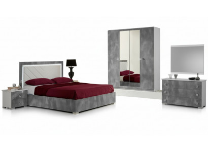 Slaapkamer Italiaanse meubelset Luxe 6-delig Bed Bed Kast Commode Nieuw