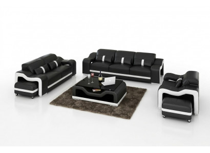 Sofa set 3+1 zits design bank gestoffeerde banken Moderne setgroep