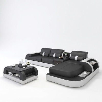 Hoekbank L-vormige woonlandschap bank bank bekleding hoek set leer