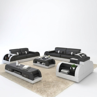 Bankstel 3-zits stof Design bank gestoffeerde banken Moderne set groep