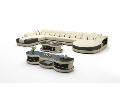 Sofa's U-vorm Sofa Bank Bekleding Woonlandschap Set Design Hoekbank