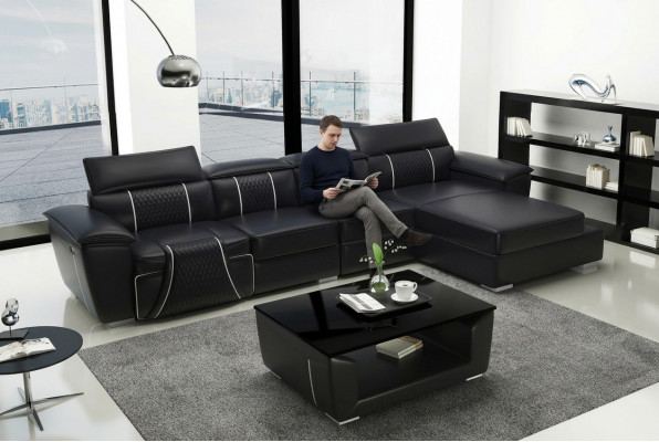 Eckstof hoekbank L-vorm bank bank ontwerp bank bekleding textiel modern