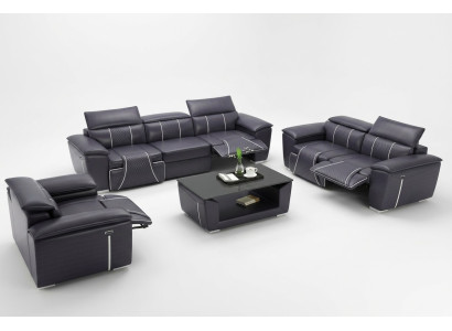 Sofaset 3-zits Set Multifunctionele Banken Gestoffeerde Bankstellen Lederen Relax Nieuw