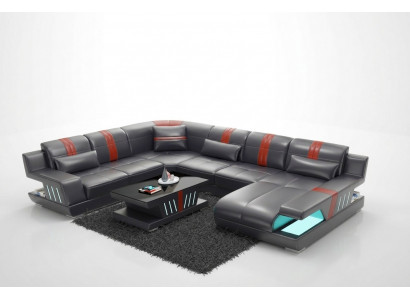 Bank U-vorm Leren bank Bankstel Design Modern