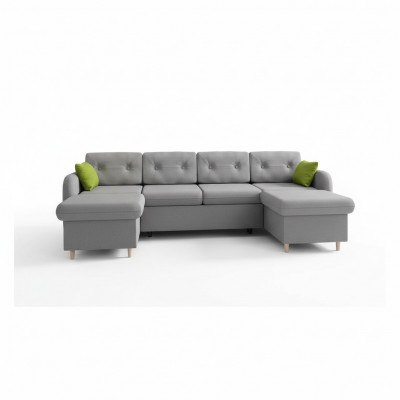 Woonlandschap bedfunctie stoffen hoekbank U-vorm decor bank ontwerp bekleding