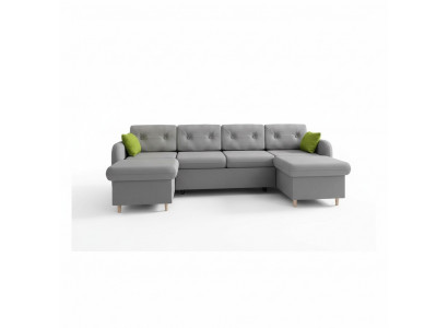 Woonlandschap bedfunctie stoffen hoekbank U-vorm decor bank ontwerp bekleding
