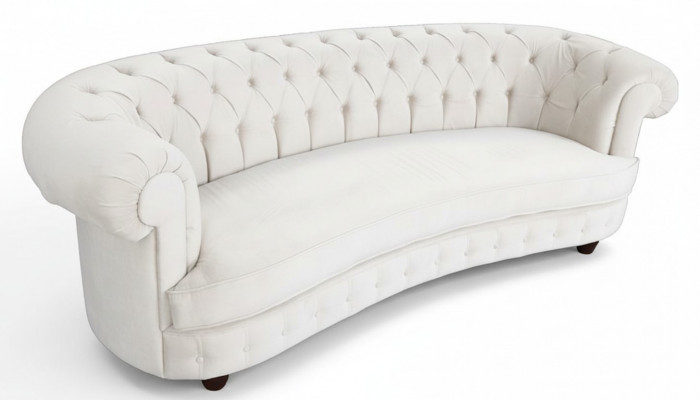 Chesterfield 3-zits designer gestoffeerde bank bank banken banken textiel stof Nieuw