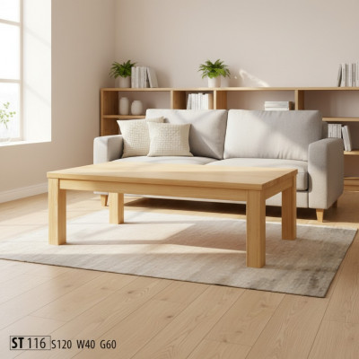 Salontafel Houten tafel Massief hout Salontafels Tafelblad Tafel 120x60 Bijzettafel