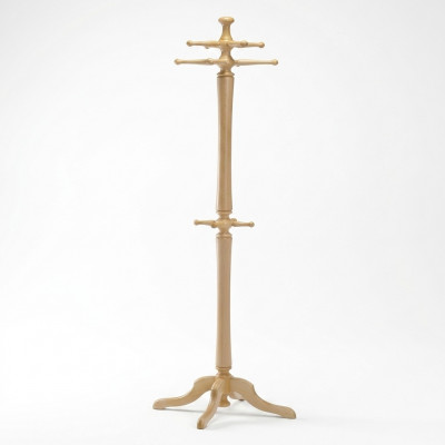 Kledingrek van hout met haken 186 cm Modern Standbeeld
