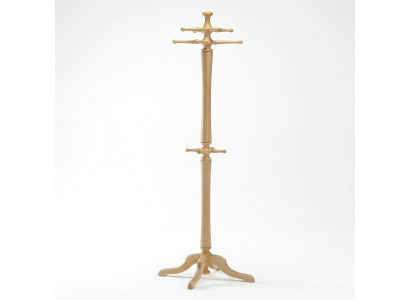Kledingrek van hout met haken 186 cm Modern Standbeeld