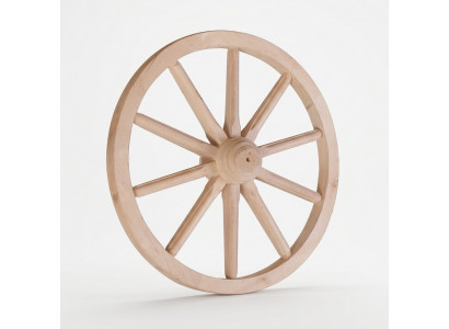 Decoratie houten wiel Ø 50 cm spaakwiel 10 spaken karrewiel tuindecoratie theaterversiering Nieuw