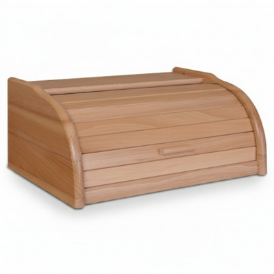 Beuken broodtrommel 40 cm Broodbox rolokoof Brood rolluik Echt hout Doosje