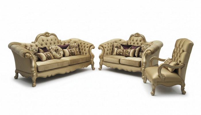Luxe bankstel 3+2+1 zits set bank gestoffeerde banken bank