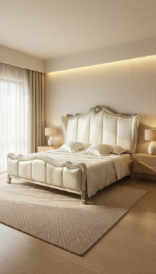 Klassiek bed in barok, rococo, Chesterfield stijl, dubbel leer, hotel, antieke bedden