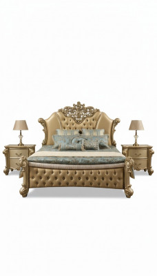 Bed Design Tweepersoonsbed Bedden Luxe Klassieker Barok Chesterfield 184x214cm nieuw