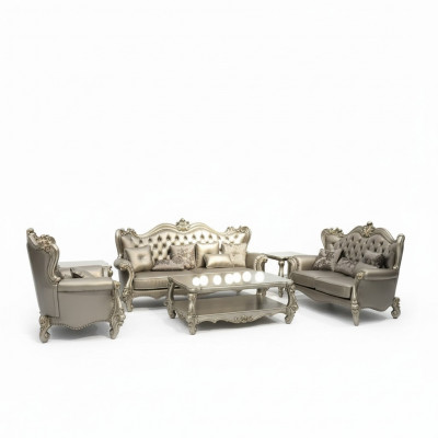 Bankstel 3+2+1 zitter set Designbanken Gestoffeerde banken Leren banken