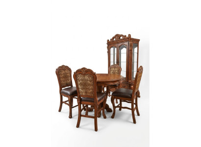 Ronde eetkamertafel van hout, houten tafels, ronde klassieke barok en rococo meubels nieuw.