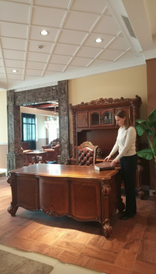 Luxe bureau tafel kantoor kantoor antieke stijl barok rococo baroktafels nieuw