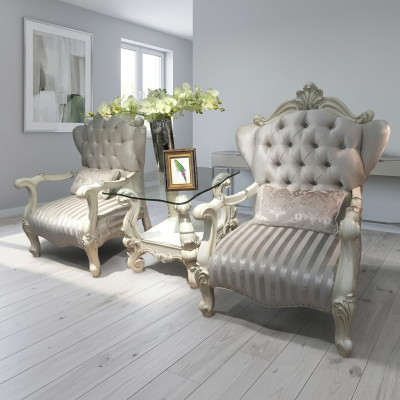Lounge Club Meubel Set van 3 stuks 2x Fauteuil Bijzettafel Tafel Bankstel Nieuw