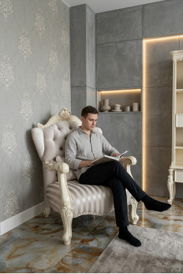 Designer Club Lounge Stoel Relax Hotel Stoel Set Suite Fauteuil Luxe
