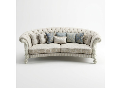 Klassieke vierzits woonkamer bankstel stof barok rococo luxe sofa