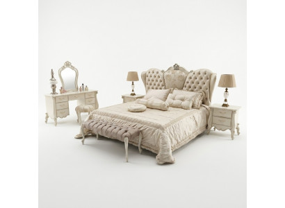 Bed Kussen Ontwerp Luxe Tweepersoons Hotelbedden Slaapkamer Leer Chesterfield Nieuw