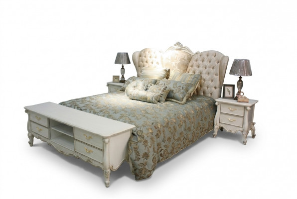 Chesterfield bed Gestoffeerde bedden Slaapkamer tweepersoonsbed Bedden 180x200cm nieuw
