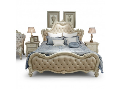 Ontwerp bed dubbele luxe slaapkamerbedden leer hotel 180x200cm.