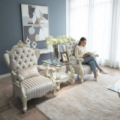 Fauteuil Club Lounge Designer Leunstoel Bank 1-zits TV Nieuw Bekleding