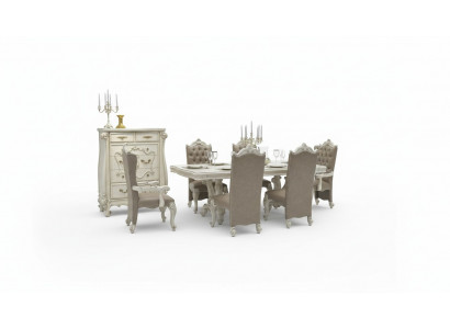 Koninklijke eettafel houten tafel klassieke tafels barok rococo eetkamer