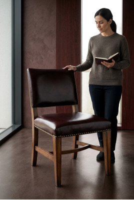 Stoel 1x Luxe Design gestoffeerde stoelen zitkamer designer eetkamer hout