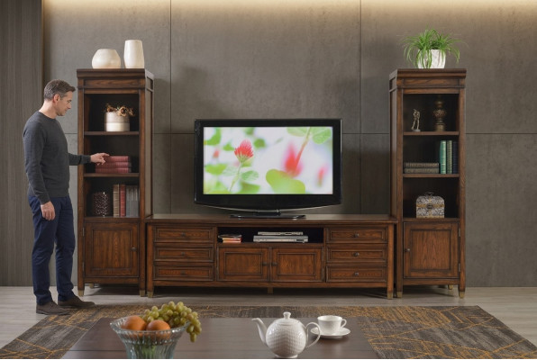 Woonkamer wand dressoir ontwerp 2x glazen kast laag RTV dressoir dressoir 3-delige woonkamer wand set  Woonkamer wand dressoir ontwerp 2x glazen kast laag RTV dressoir dressoir 3-delige woonkamer wand set